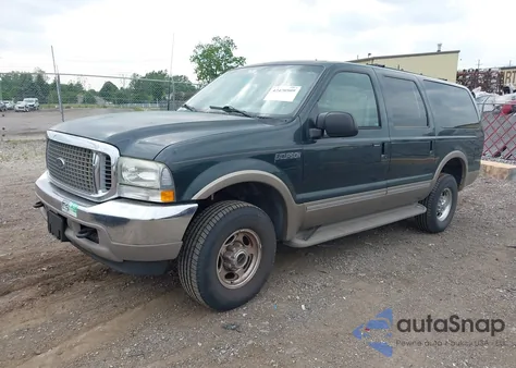2002 Ford Excursion Limited z USA, uszkodzony, nr VIN 1FMNU43S32EC62272